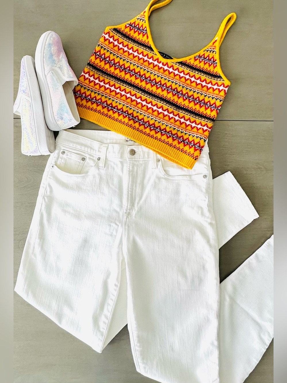 J. Crew White Lookout High Rise Skinny Jeans